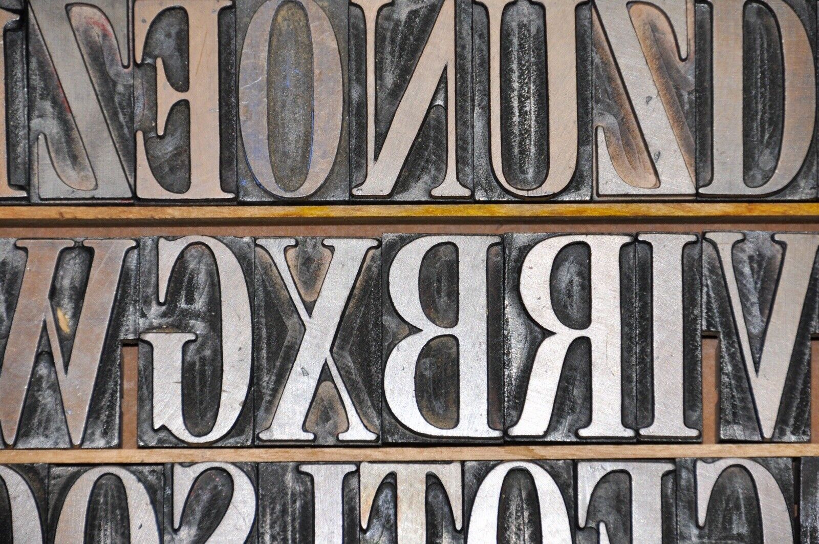 Vintage Wood Letterpress Letters, Numbers & Punctuation  – 140 Pieces