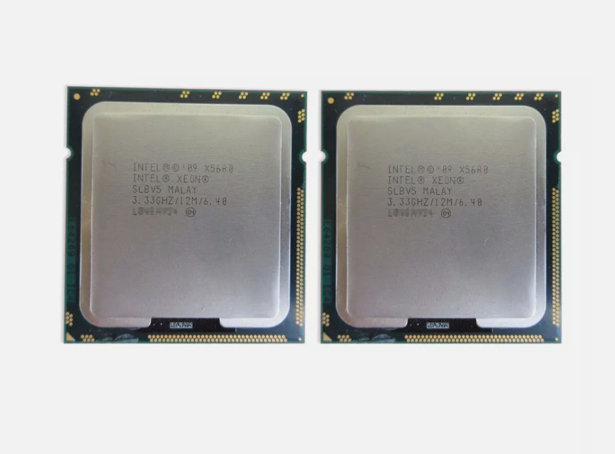 Intel XEON X5680 3.33GHz 12MB SLBV5 6 Core 6.40GT/s LGA1366 Matched Pair CPU