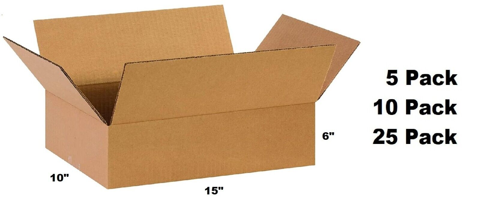 Lot of 15x10x6 Cardboard Paper Mailing Packing Shipping Box Corrugated Carton