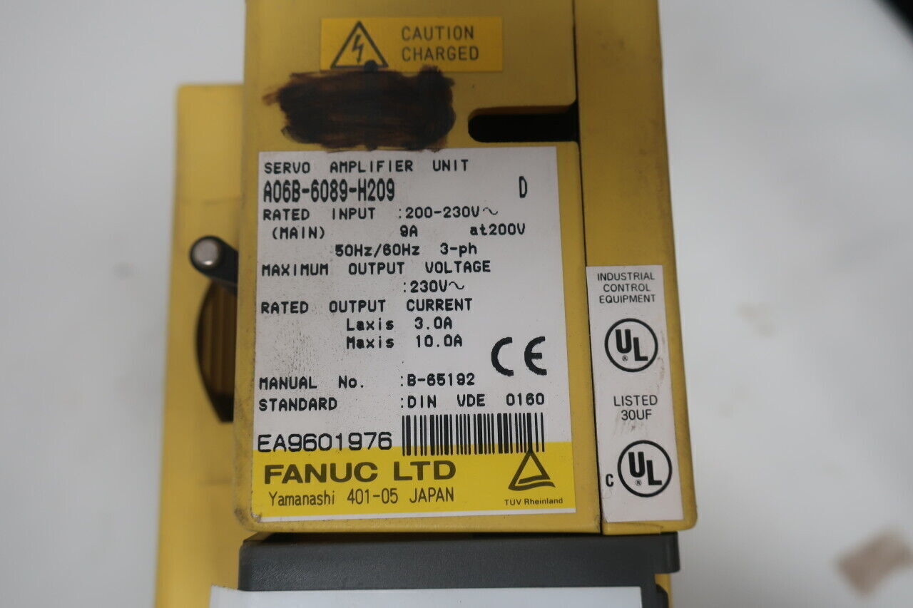 Used Fanuc A06B-6089-H209 Alpha Series Servo Amplifier 