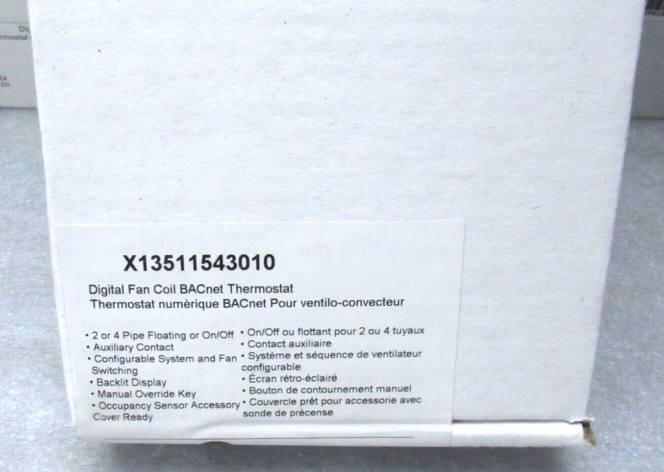 Trane X13511543010 BACnet Communicating Fan Coil Thermostat FACTORY SEALED [BIS]
