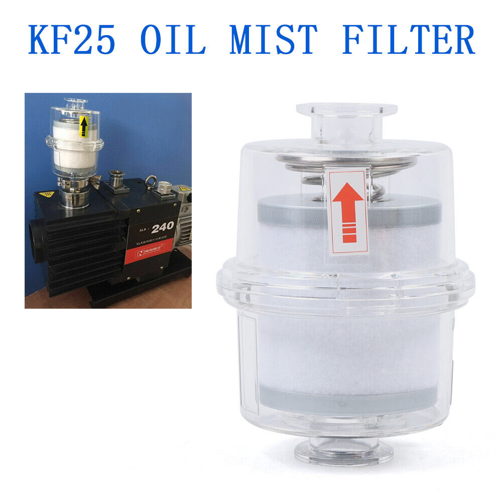 New Oil Mist Filter for Vacuum Pump Fume Separator Exhaust Filter KF25 Interface