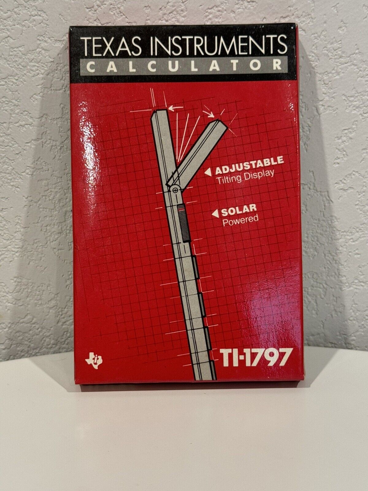 VINTAGE 1985 TEXAS INSTRUMENTS TI-1797 SOLAR CALCULATOR NEW IN BOX