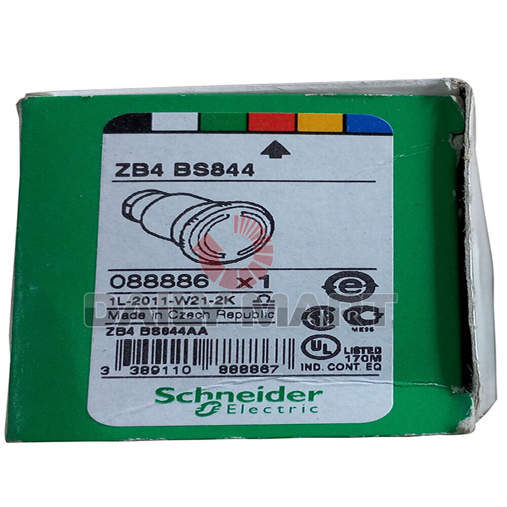 New Schneider ZB4BS844 Emergency Stop Pushbutton Scram Button Harmony Switch 1PC