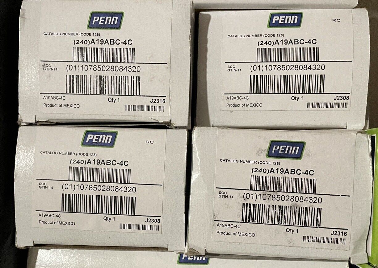 Four (4) PENN A19ABC- 4C Remote Bulb Temperature Controllers