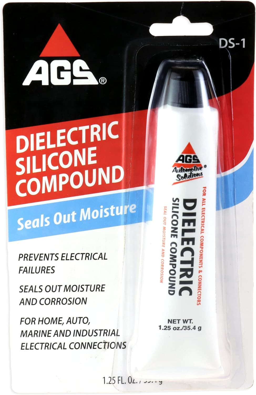 AGS Company Dielectric Silicone Grease, 1.25 Oz Tube, Seal and Protect Electrica
