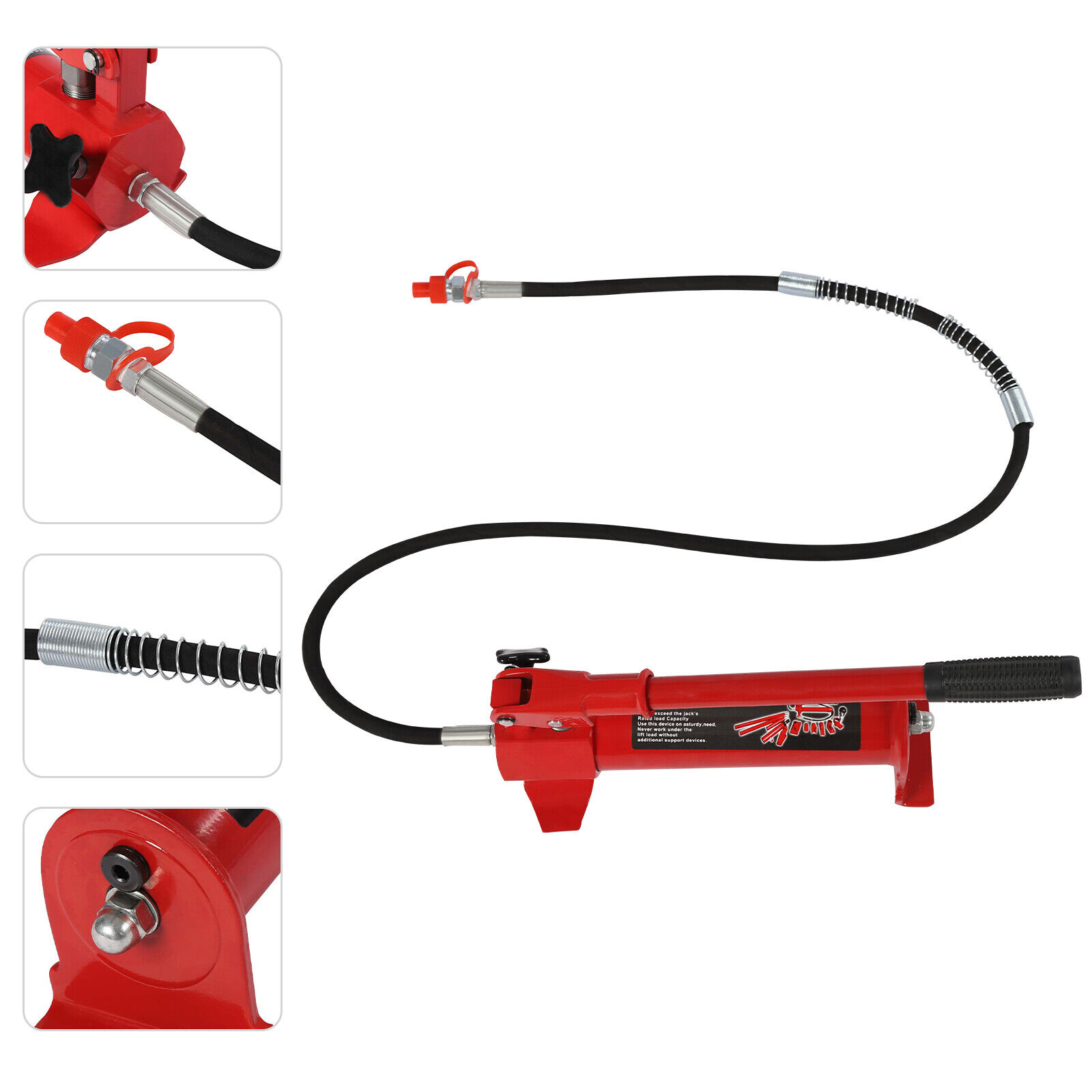 4 Ton Hydraulic Jack Hand Pump Ram For Porta Power Body Shop Tool Replacement