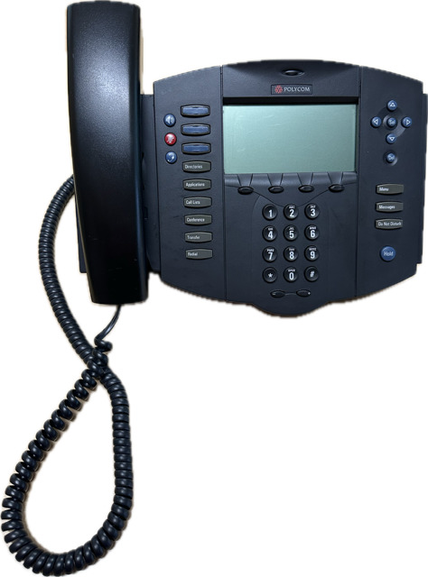 Polycom SoundPoint IP 501 SIP VOIP Desktop Telephone Corded Phone 3 Lines