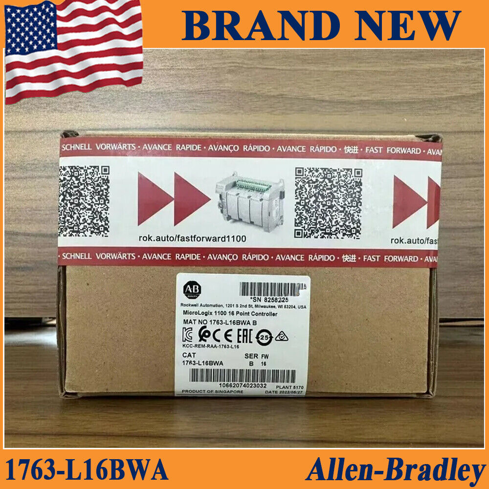New Allen Bradley 1763-L16BWA AB MicroLogix 1100 16 Point Controller 1763 L16BWA