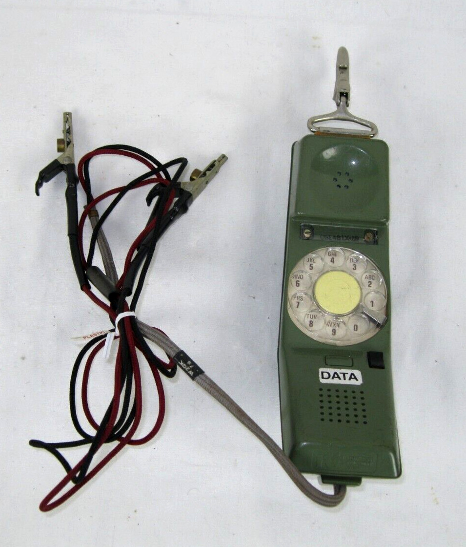 Vtg. Northern Telecom RD1967 Rotary Dial Telephone Lineman\'s Butt Set Test Phone