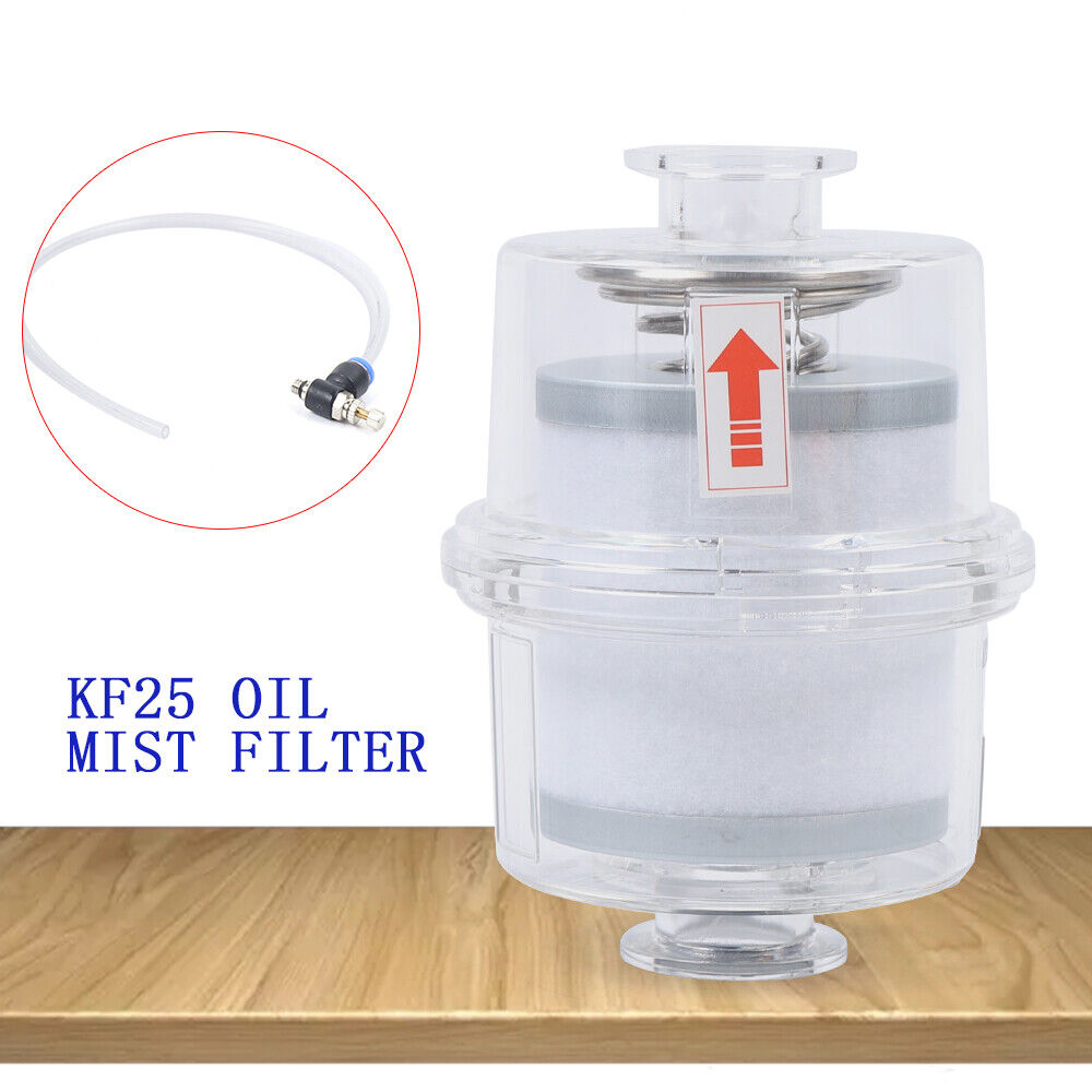 New Oil Mist Filter for Vacuum Pump Fume Separator Exhaust Filter KF25 Interface