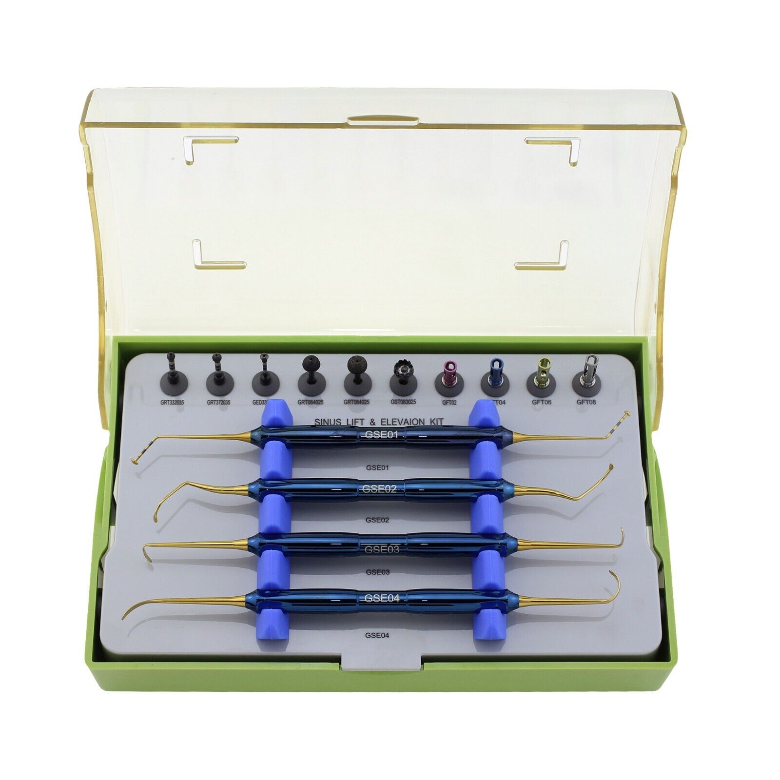 Dental Advanced Sinus Lift Kit DASK Implant Drills Stoppers Elevation Instrument