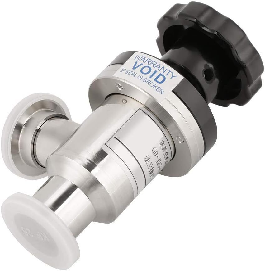 KF25 304 Stainless Steel High Vacuum Manual Right Angle Bellow Isolation Valve