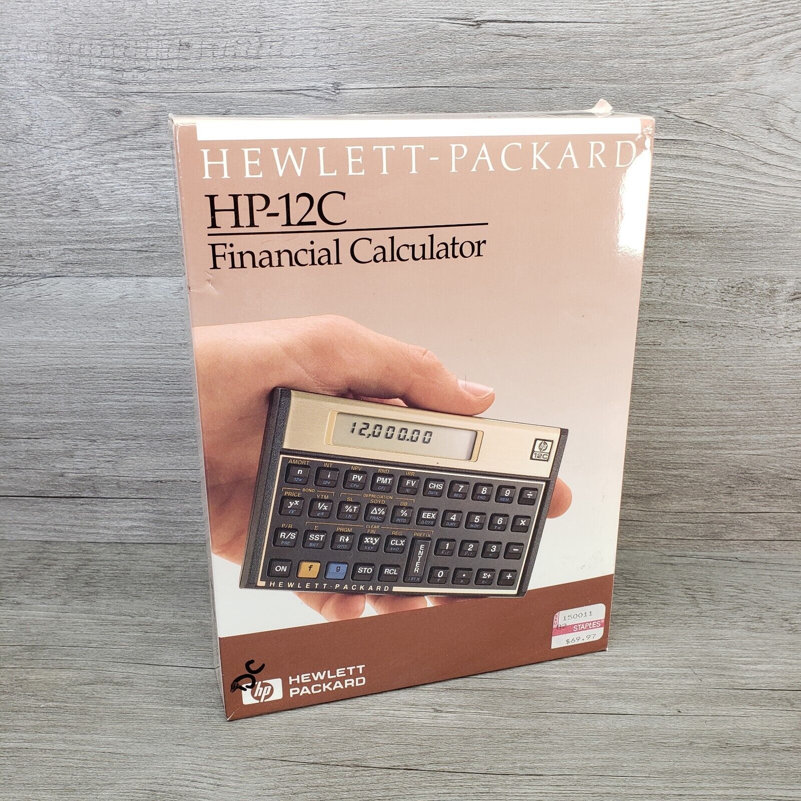 New Vintage HP 12C Financial Calculator With Original Box & Handbook