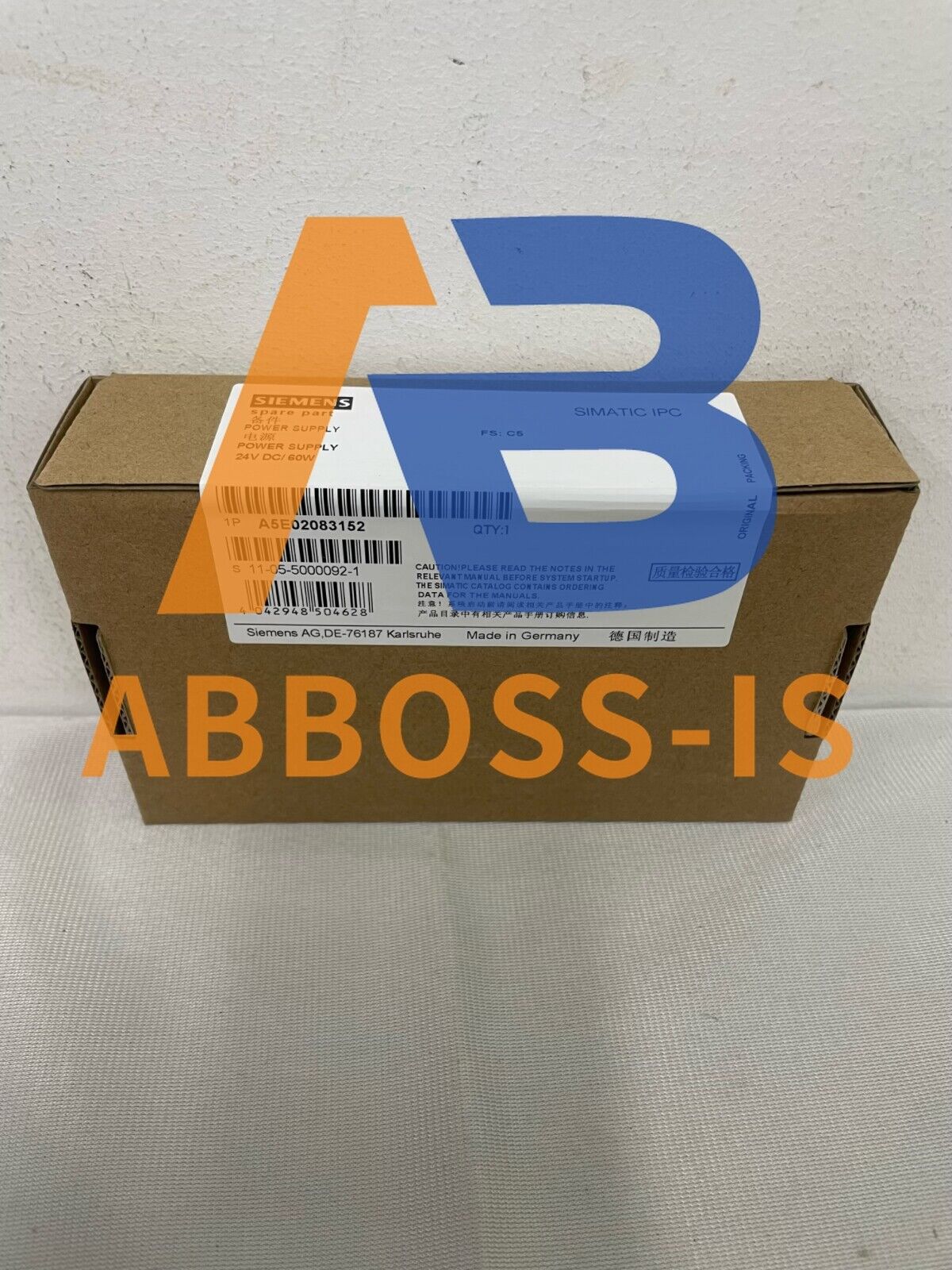 New In Box SIEMENS A5E02083152 Power Supply
