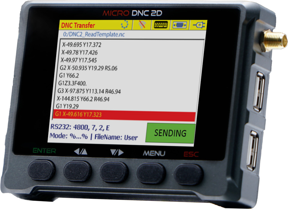 DNC USB. MICRO DNC 2 for CNC MACHINE. drip feed CNC. fast shipping