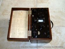 Vintage Military Rubicon Company Wood Case Potentiometer 59LQ   picture