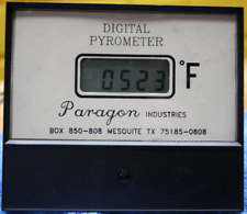 Vintage Paragon Idustries Digital Pyrometer Tested Working No Thermocouple picture