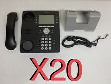 Huge Lot of 20 AVAYA 9608 Phones With Stand And Headset - Cleaned Tested & Reset picture