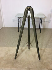 Vintage Military Survey Tripod, Wood/metal,  Johnson Head, Working Condition picture