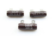 New Qty 3 OHMITE 100 Ohm 1D57F NOS Power Wirewound Resistor Vintage 1967 USA picture