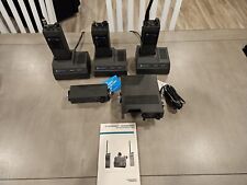 3 Vintage Motorola HT440 Handheld Radios And Chargers, Car Charger/Transmitter picture