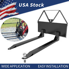 46'' inch Pallet Fork Attachment Tractor Skid Steer Quick Tach 2600 lbs Capacity picture