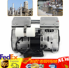 Vacuum Oilless Pump Industrial Air Compressor Oil Free Piston Pump 370W + Filter picture