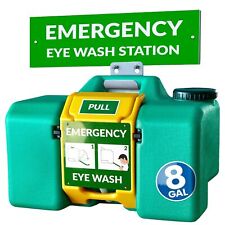 Maasters Portable Emergency Eye Wash Station with Mirror & Dual Spray, 8 Gal picture