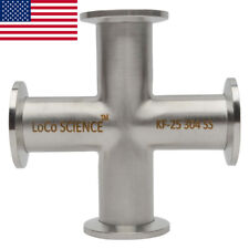 KF-25 NW-25 Cross Vacuum Fitting SS304 Stainless LoCo SCIENCE picture
