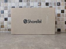 SHORETEL IP 115 VOIP BLACK DISPLAY PHONE W/HANDSET, BASE STAND & WALL MOUNT picture