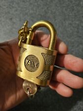 Vintage YALE 840 Super Pin Tumbler Padlock w/ Becket Chain NOS picture