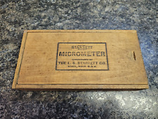 Vintage Starrett Micrometer Box *Empty* picture