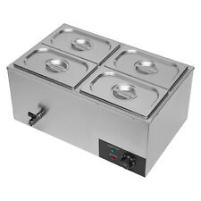 4 Pan Food Warmer Buffet Server Hot Plate 18L Tray Adjustable Temperature picture