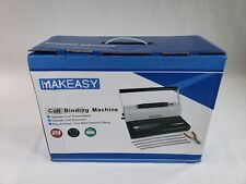MAKEASY Coil Spiral Binding Machine - Manual Hole Punch - Electric Coil Inserter picture