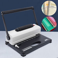 Manual Round Holes Coil Punch Binding Machine with Electric Coil Inserter 110V picture