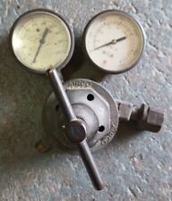 Vintage AIRCO Brass Air Reduction Regulator & Gauges picture