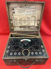 Vintage Supreme Instruments Tube Tester  Model 35 With Wooden Case Plus More picture