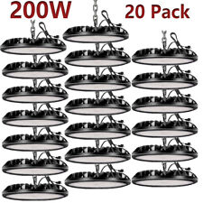 20 Pack 200W UFO LED High Bay Light Factory Commercial Warehouse Light Fixtures picture
