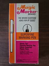 Magic Marker Blue Superfine Marking Pen 1 Dozen .8mm Vintage 1989 Works picture