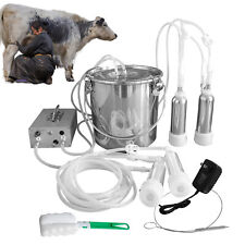 5L Portable Electric Milking Machine Vacuum Pump For Farm Sheep Goat Milker picture
