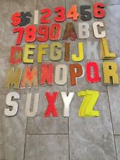 Vintage Metal Numbers And Letters picture