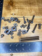 Vintage Square Head Nut And Bolt Lot Nuts Bolts Antique picture
