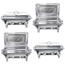 Chafing Dish Buffet Set 4 Pack 8QT Stainless Steel Chafer for Catering picture