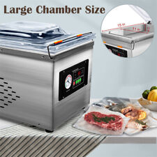 110V 370W Commercial Vacuum Packing Machine Vacuum Packer Sealing Sealer Chamber picture