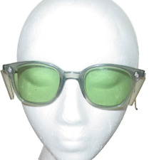 Vintage AO American Optical Safety Glasses P Z87 48 1.7H Green Lens Side Guards picture