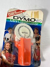 Dymo Label Maker Vintage 1970s Orange Mini Embossing Labeler NEW OLD STOCK picture