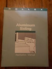 Vintage 1978 Rollex Aluminum Siding Application Manual 1970s picture