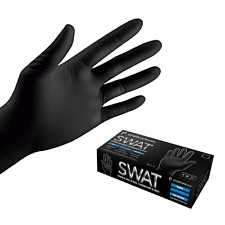 1000 Black Large Nitrile Exam Disposable Gloves, Latex & Powder Free, Medical picture