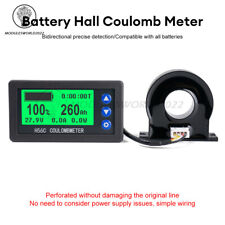 DC 9-100V 100/400A Battery Level Monitor Hall Coulomb Meter Voltmeter Ammeter US picture